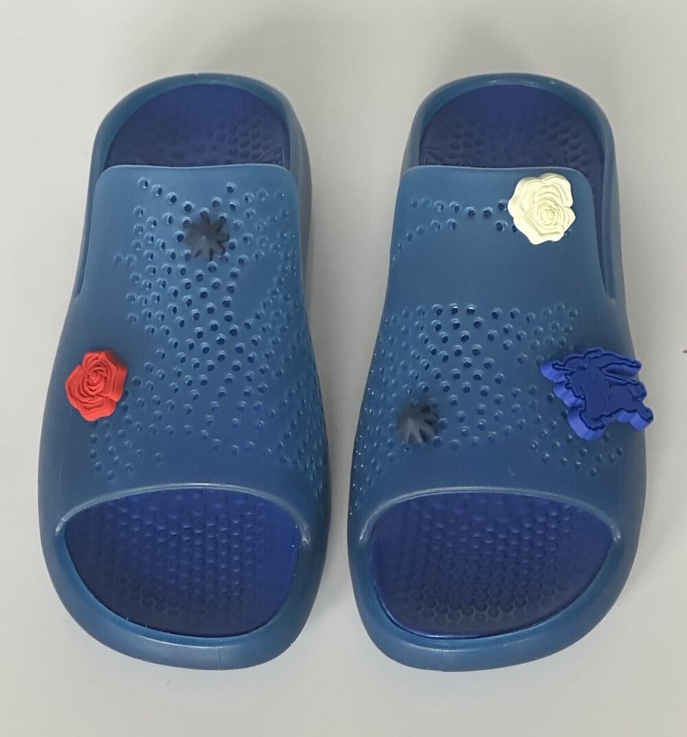 Burberry Women’s Stingray Rubber Blue Sandals 11 US (41) 8082069 IT NEW $520